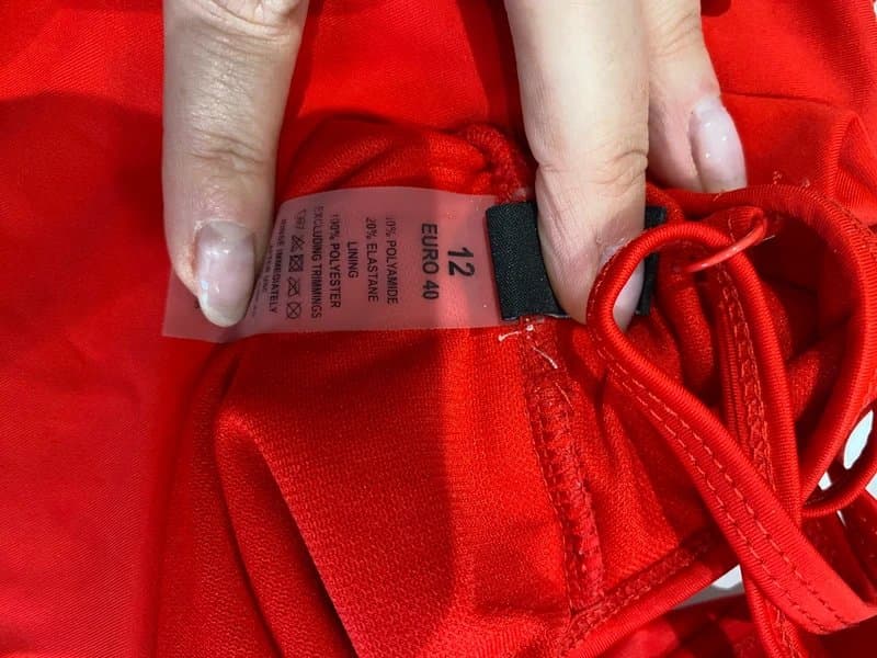 South Beach South beach red backless swim suit M VGC