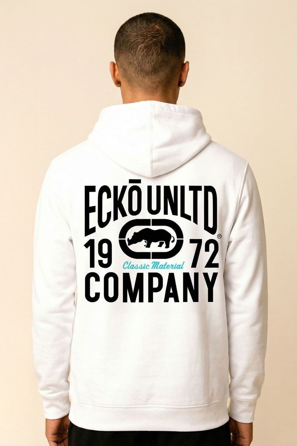 Ecko Untld. Ecko Untld. Men's Classic Material Hoodie in White - 1