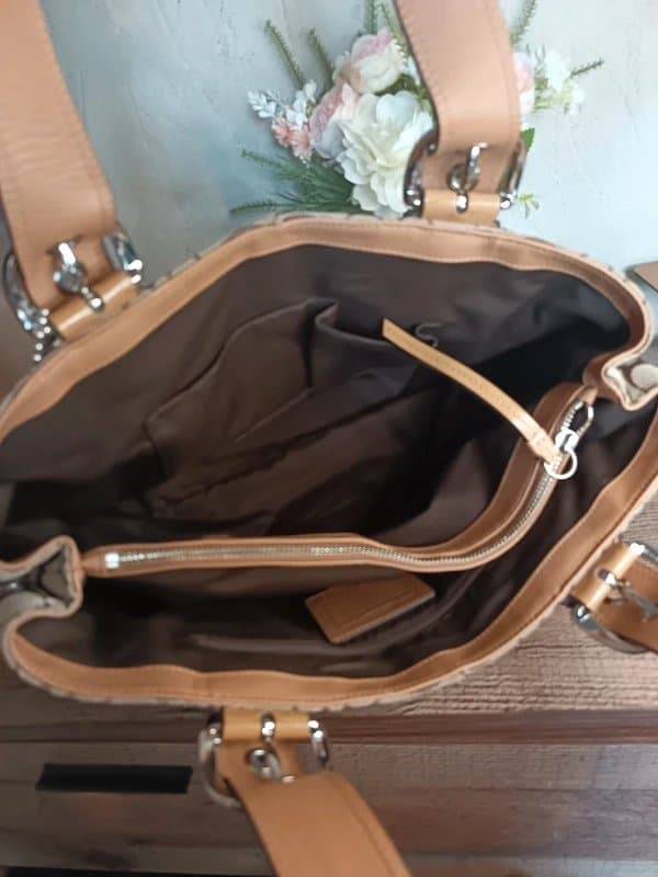 Coach Coach Vintage Y2k Brown Large Soho Signature Shoulder Bag Handbag