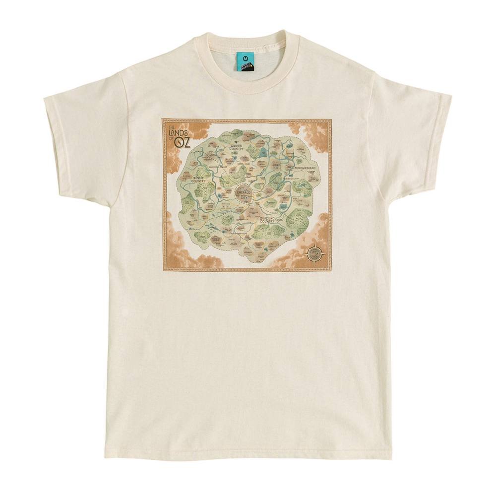 Wicked Wicked Men's The Lands Of Oz T-Shirt in Natural - 4