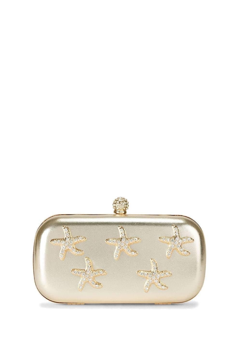 Carvela Carvela Gold Starfish Clutch Bag for Women