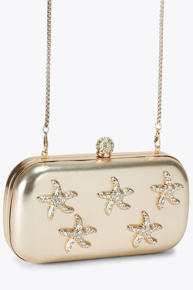 Carvela Carvela Women's 'Marina Starfish Clutch' Bag in Gold - 2