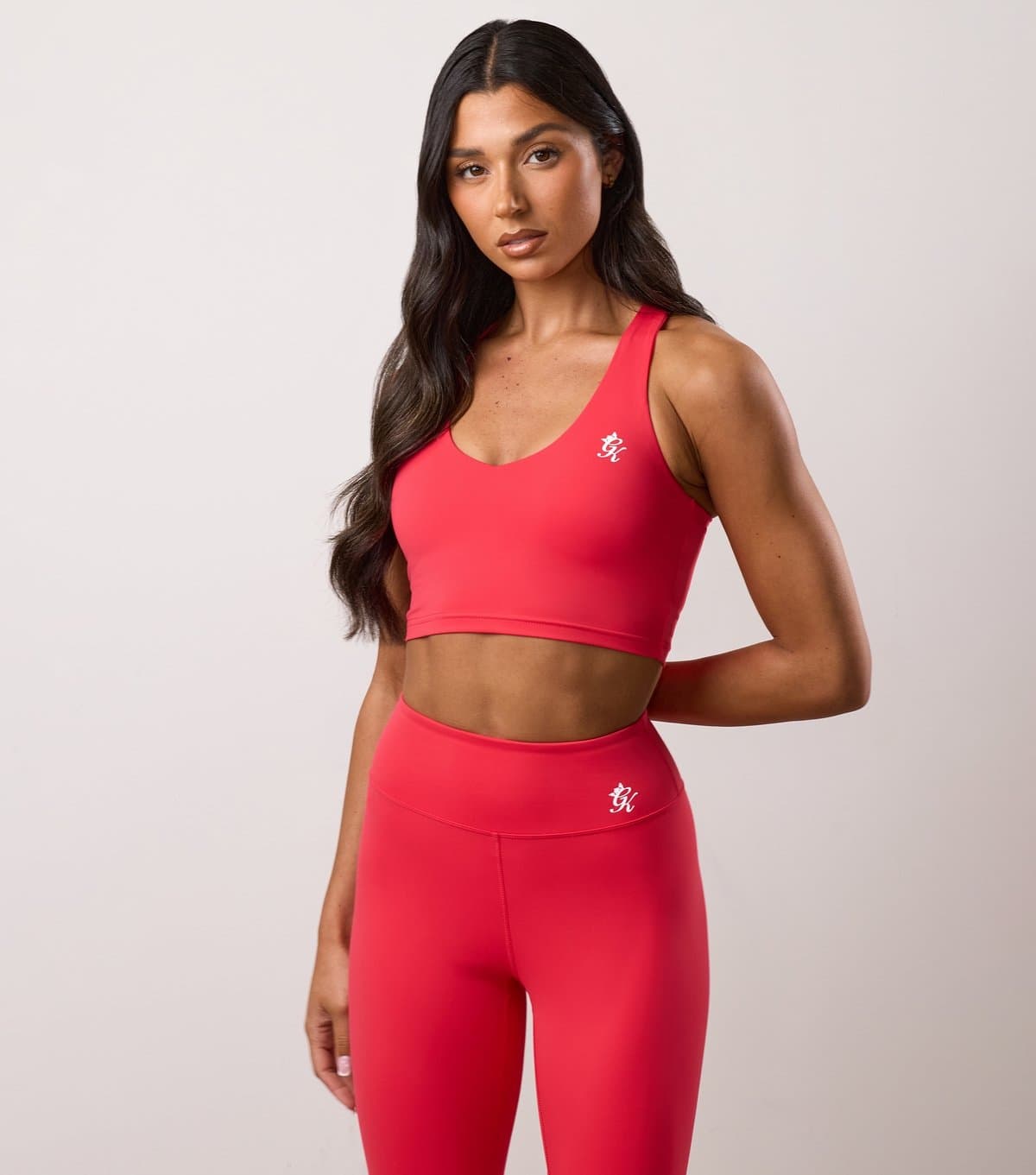 Gym King Gym King Bright Pink V-Neck Tank Top