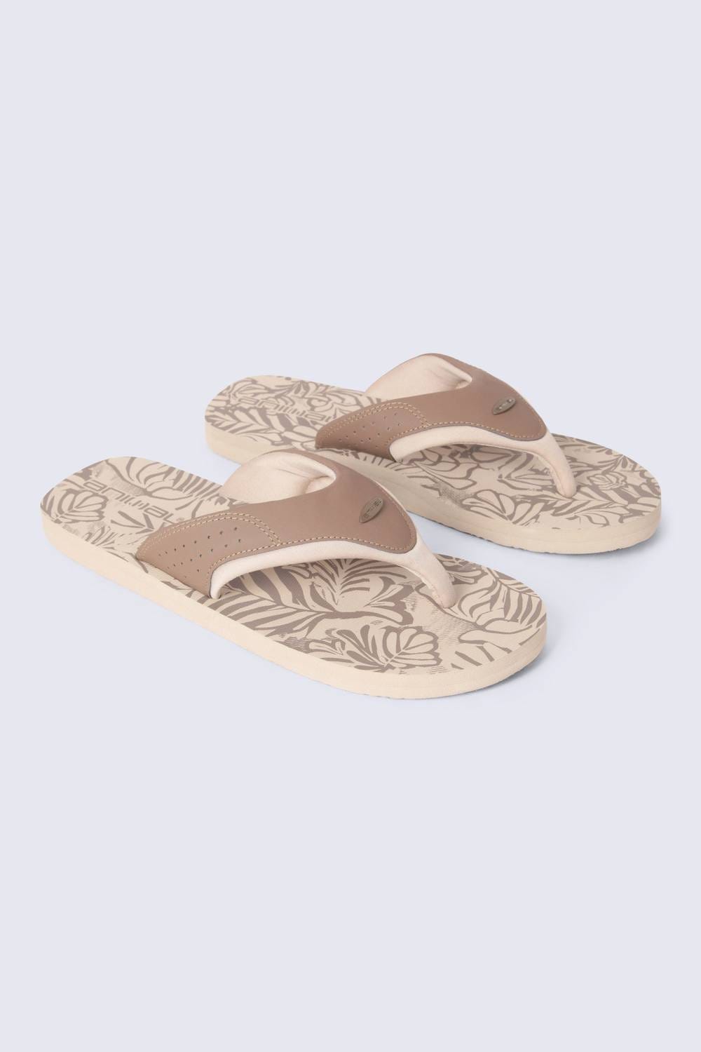 Animal Animal Men's Jekyl All Over Printed Lightweight Flip Flop in Light Beige - 4