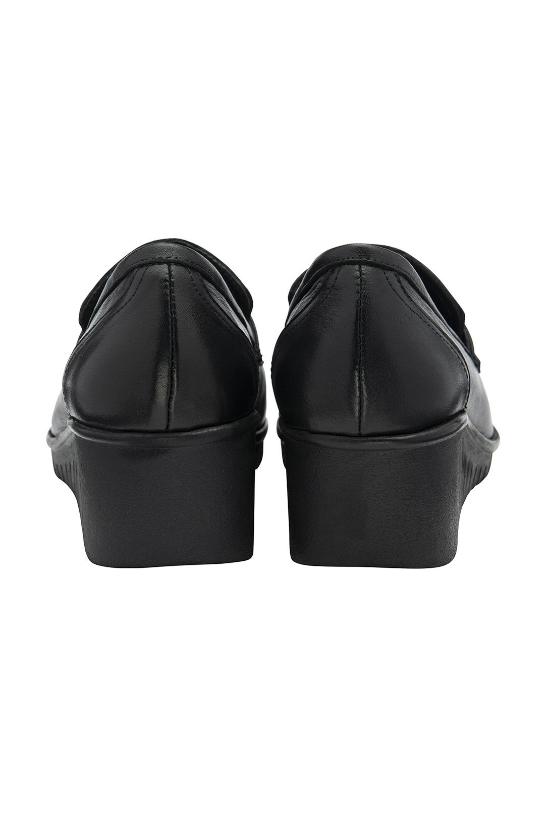 Lotus Lotus Women's 'Detroit' Leather Wedge Shoes in Black - 3