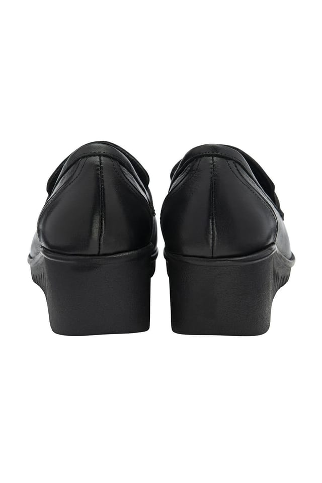 Lotus Lotus Women's 'Detroit' Leather Wedge Shoes in Black - 3