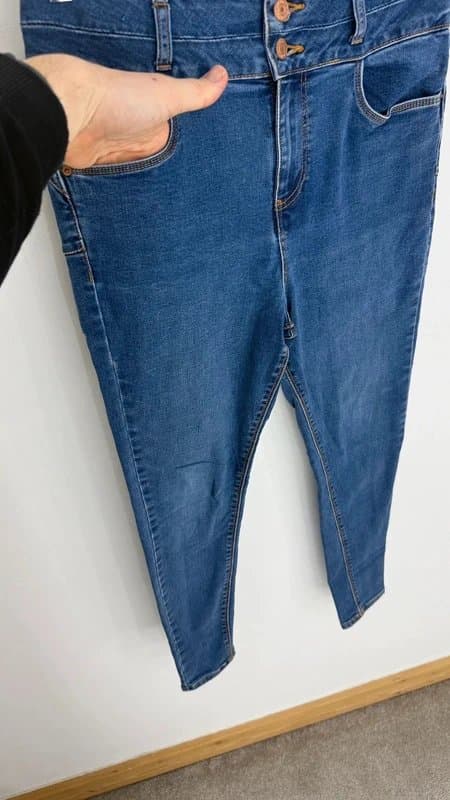 New Look New Look Lift & Shape Blue Skinny Denim Jeans UK 12