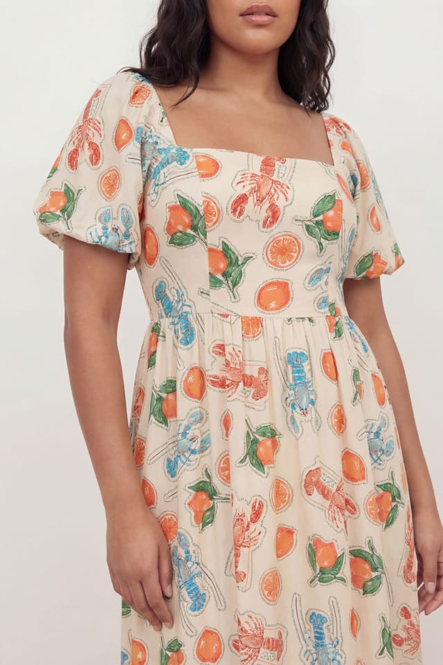 Lovedrobe Lovedrobe Women's Printed Short Sleeve Midaxi Dress - 2