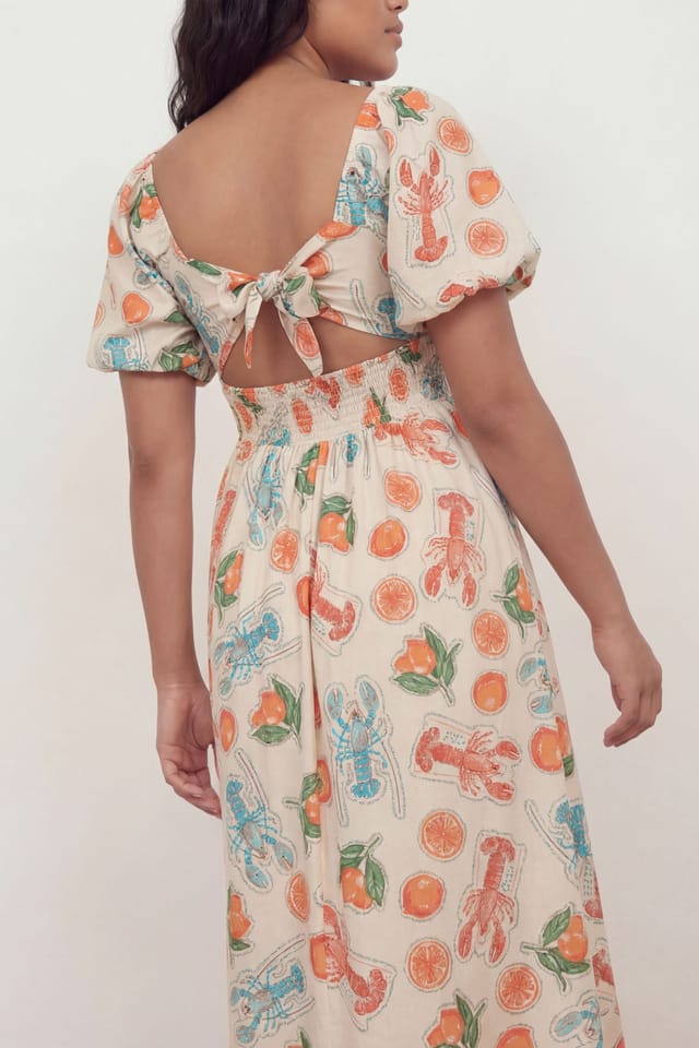 Lovedrobe Lovedrobe Women's Printed Short Sleeve Midaxi Dress - 3