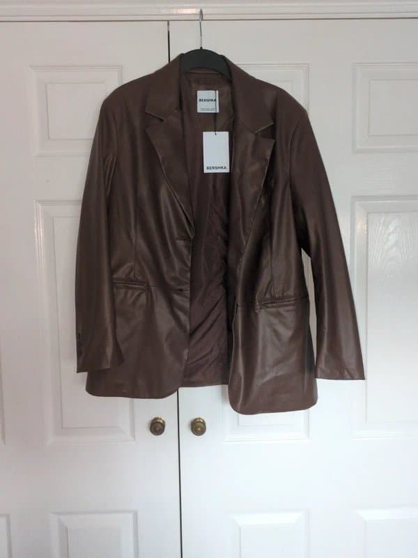 Bershka Brown Leather Jacket