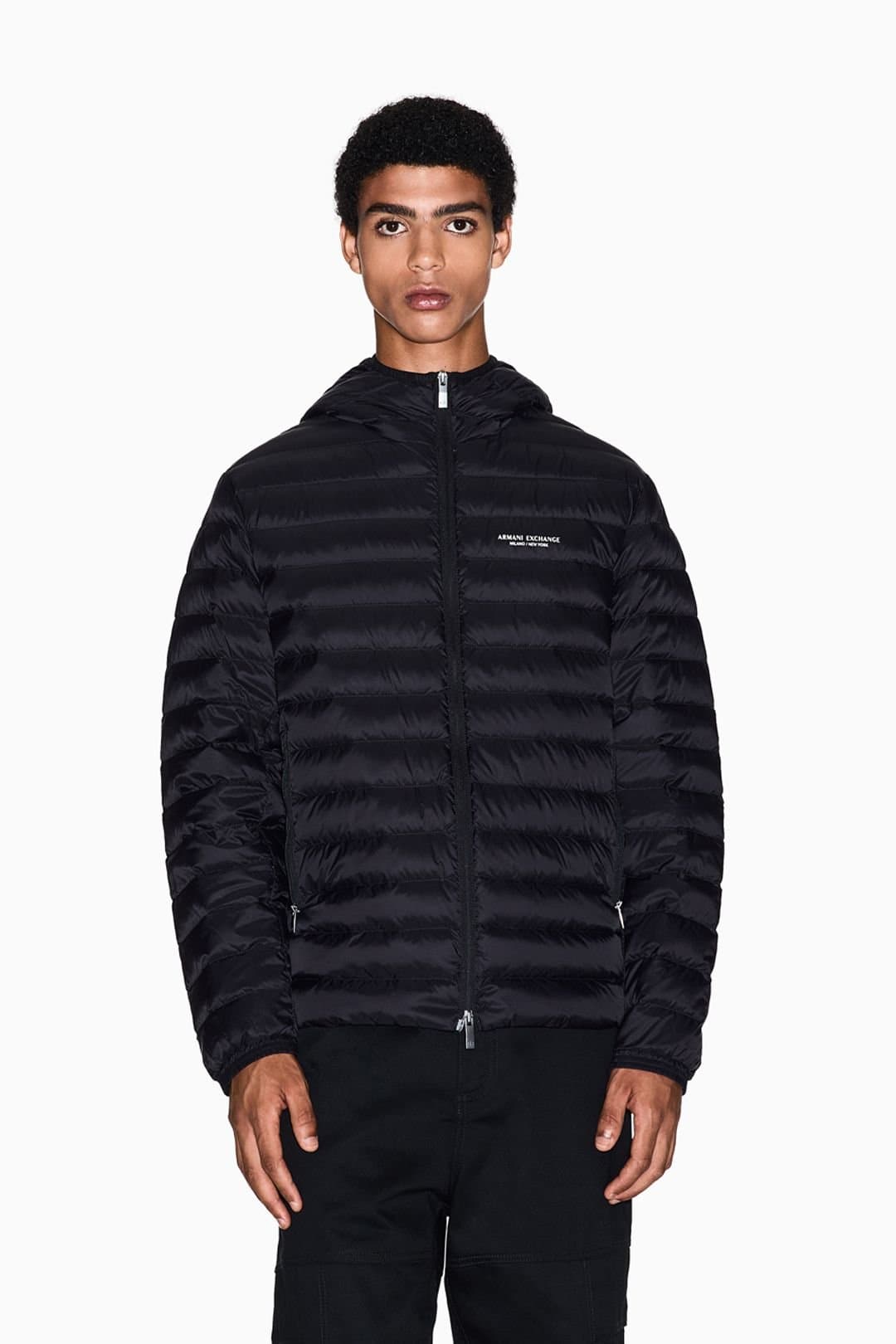 Armani Exchange Armani Exchange Men's Milano - New York Puffer Jacket Black