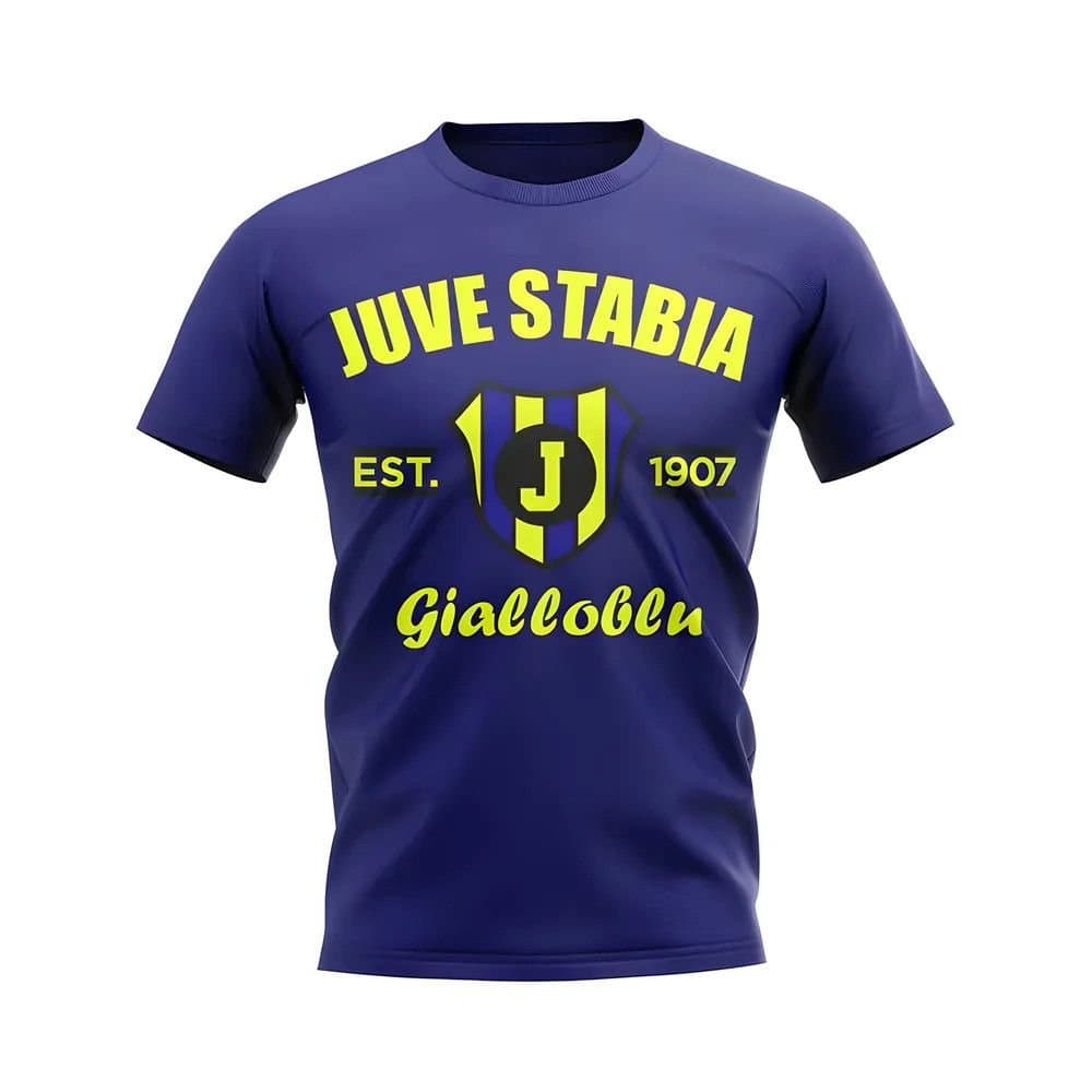 Juve Stabia Juve Stabia Men's Personalised Established Football T-Shirt in Navy