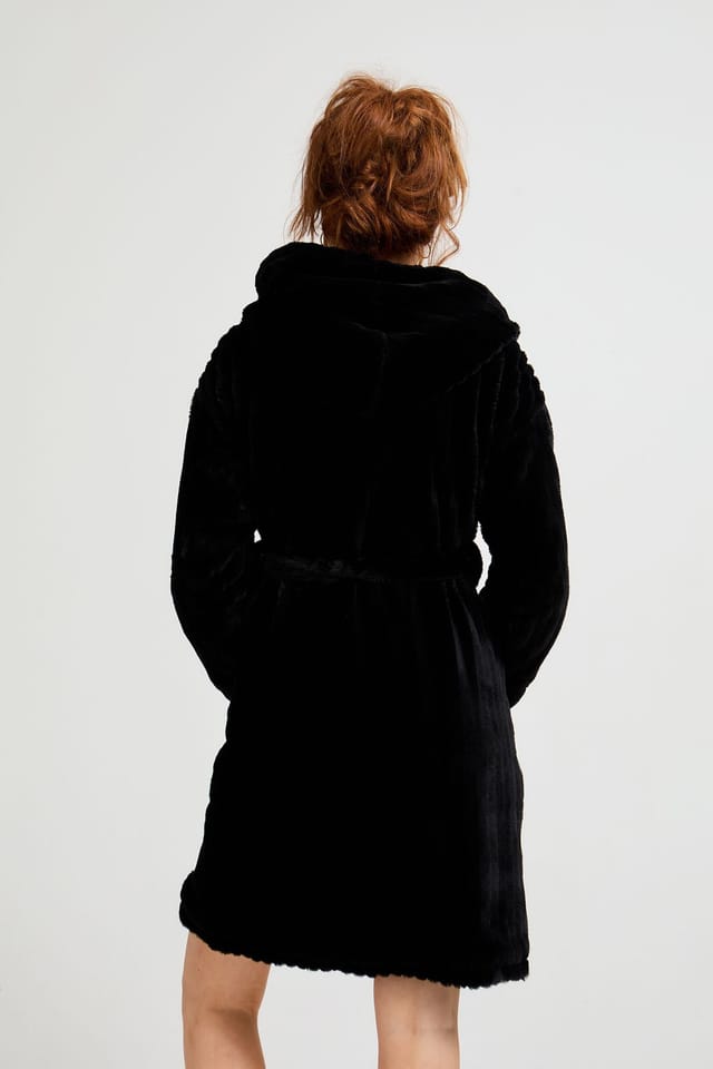Pretty You London Pretty You London Women's Cloud Robe in Black - 3