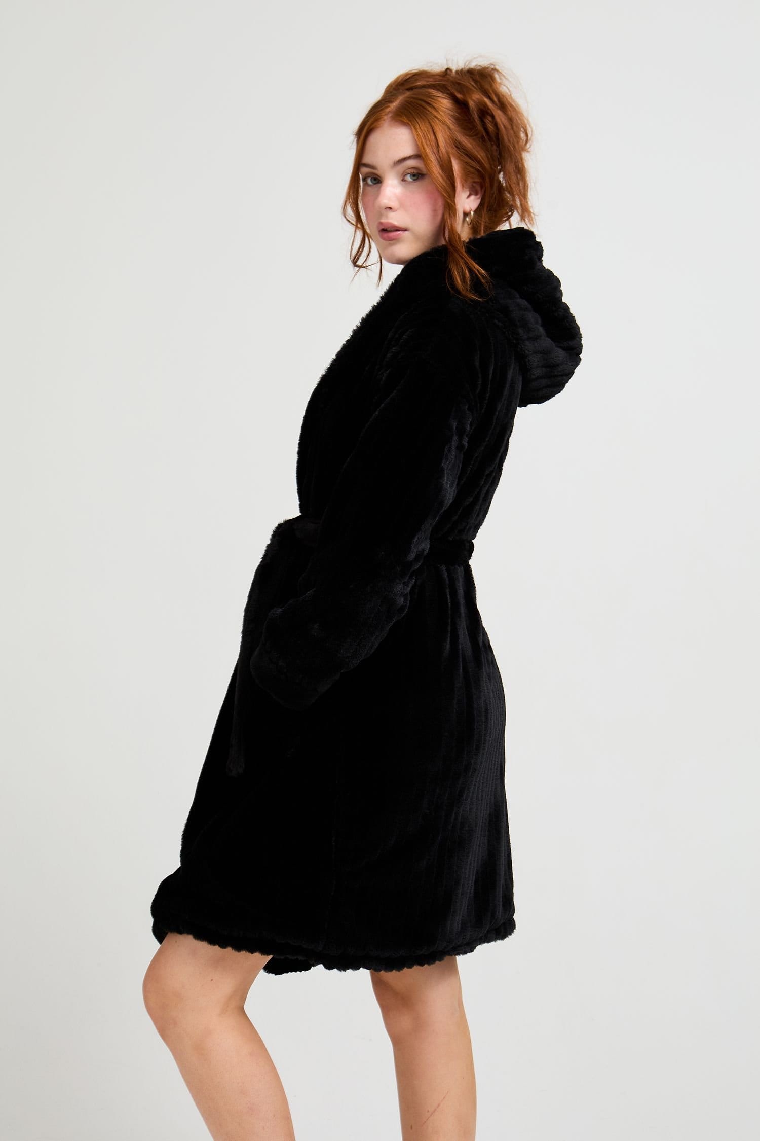 Pretty You London Pretty You London Women's Cloud Robe in Black - 4