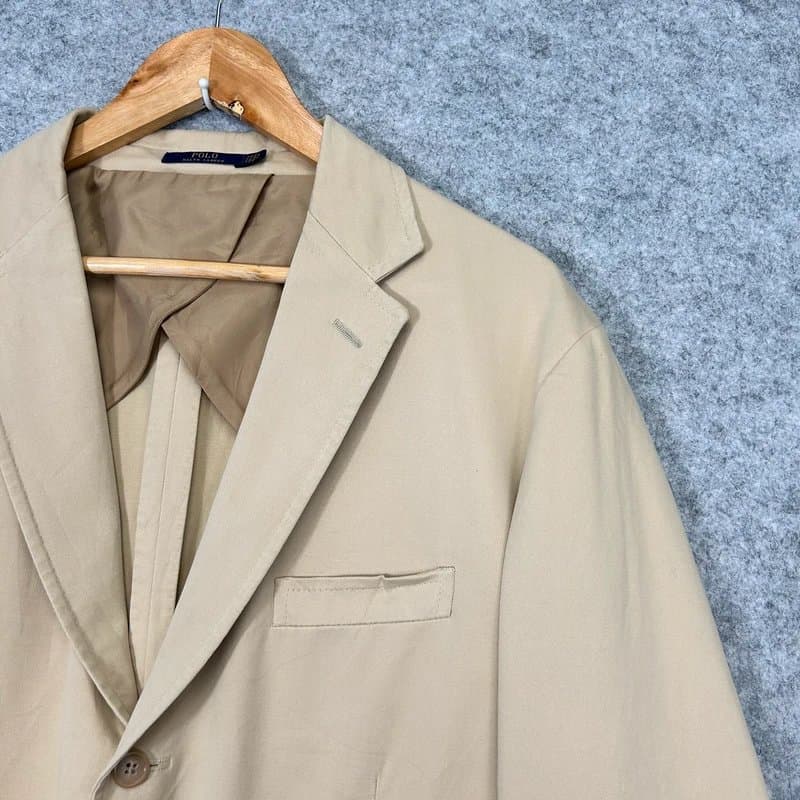 Ralph Lauren Polo Ralph Lauren Blazer Men’s 46R Unconstructed Modern Suit Jacket Monument Tan