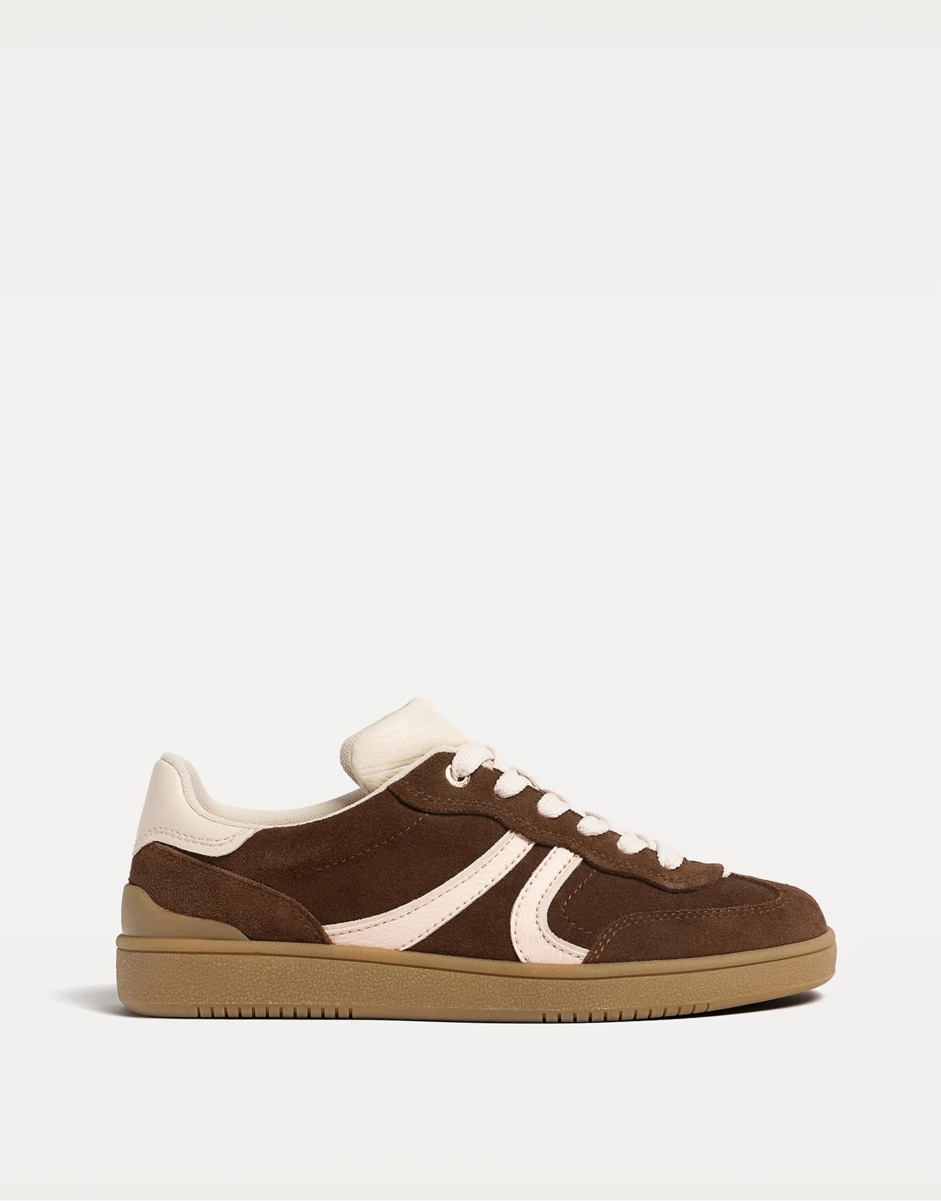 ASOS Stradivarius leather trainers in brown