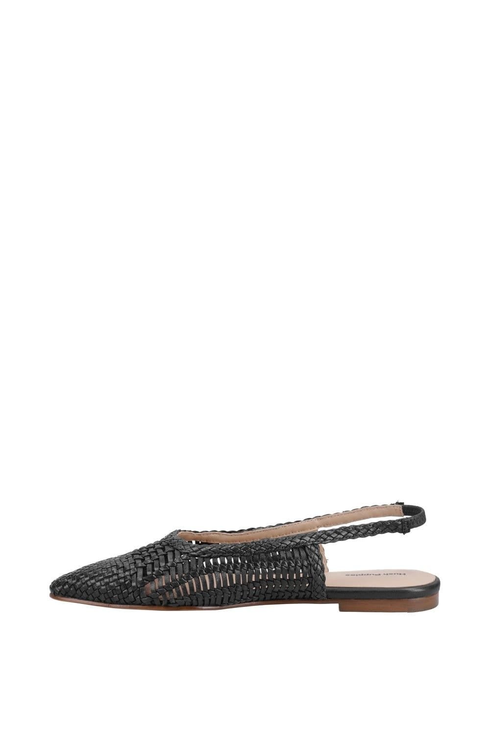 Hush Puppies Hush Puppies Women's Dalia Woven Slingback Ballerinas in Black - 4