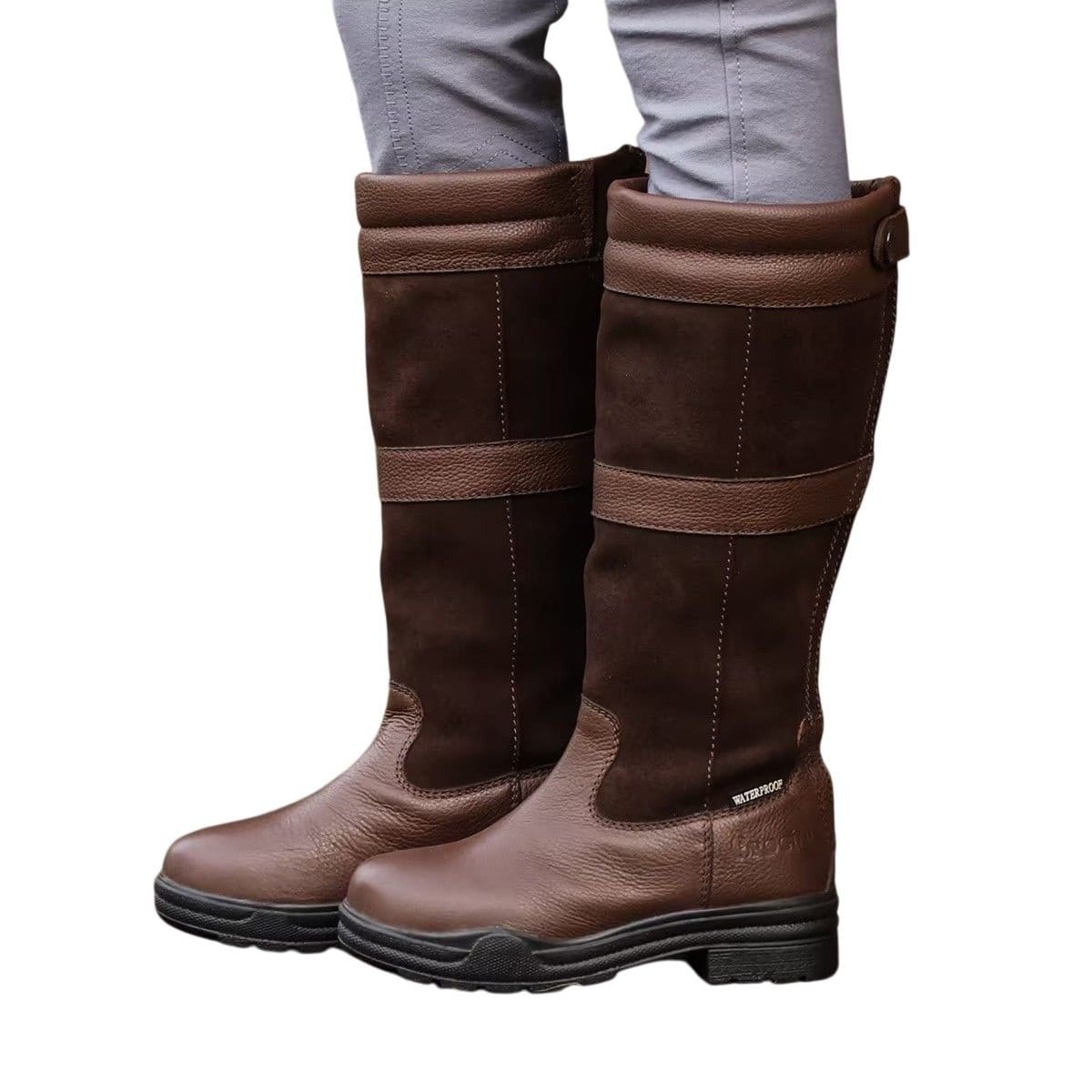 Brogini Brogini Women's Hollingworth Leather Country Boots in Brown - 4