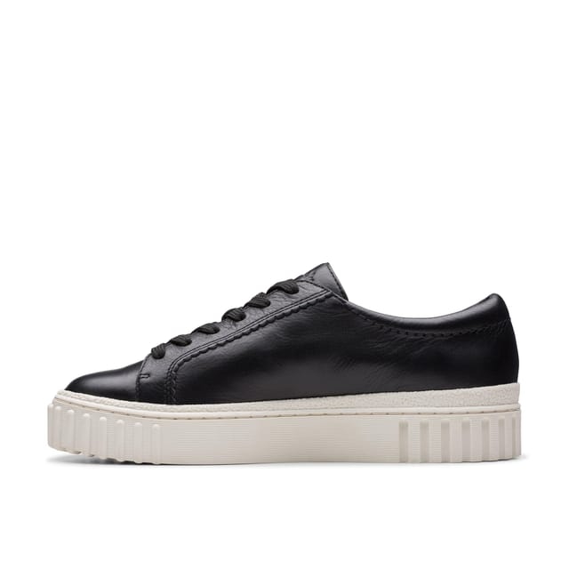 Clarks Clarks Women's Mayhill Walk Black Leather Trainers - 2