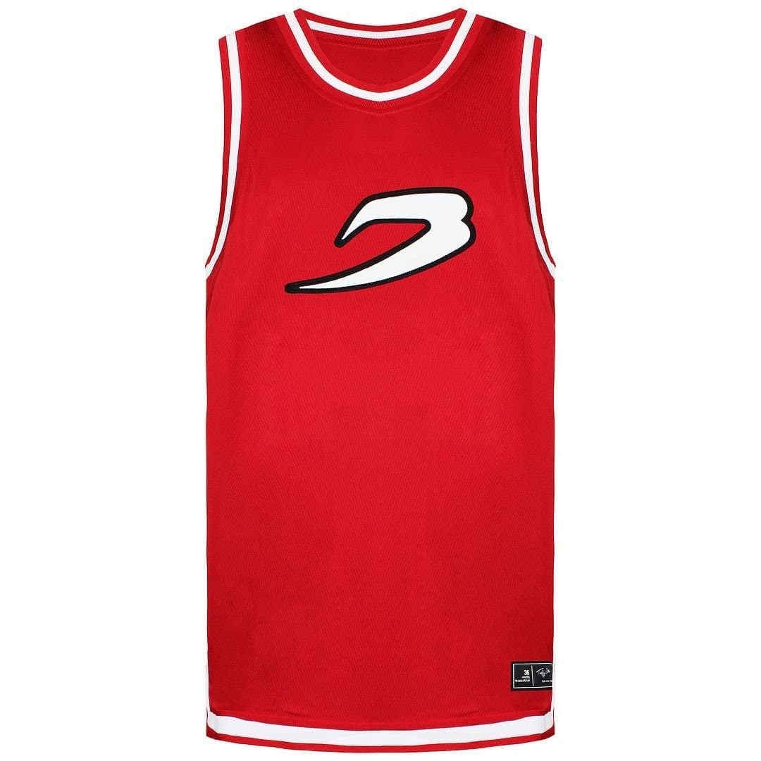 BoxRaw BoxRaw Men's Round Neck Sleeveless Red Tank Top