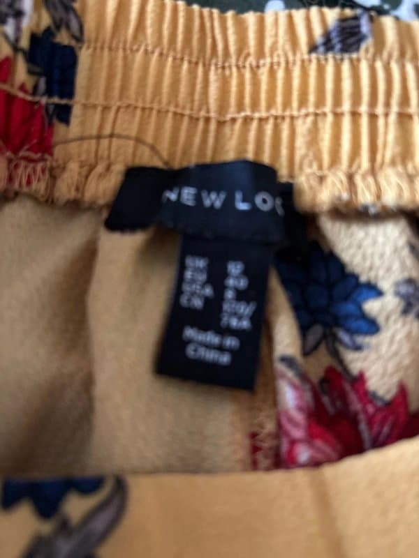New Look Wide leg floral trousers
