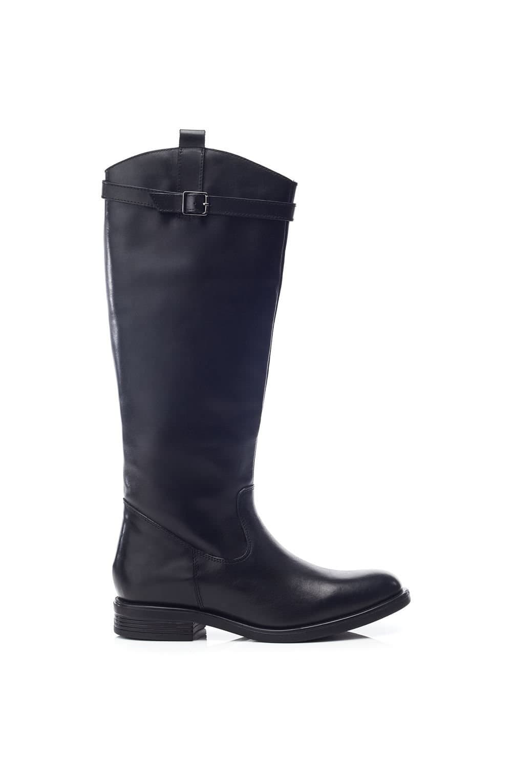 b.soleful B.soleful Black Leather Biker Boots
