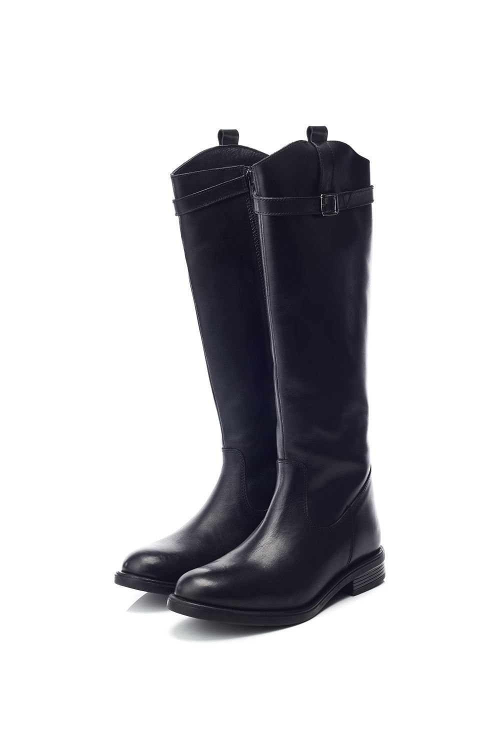 b.soleful b.soleful Women's 'B.Luna' Leather Biker Boots in Black - 2