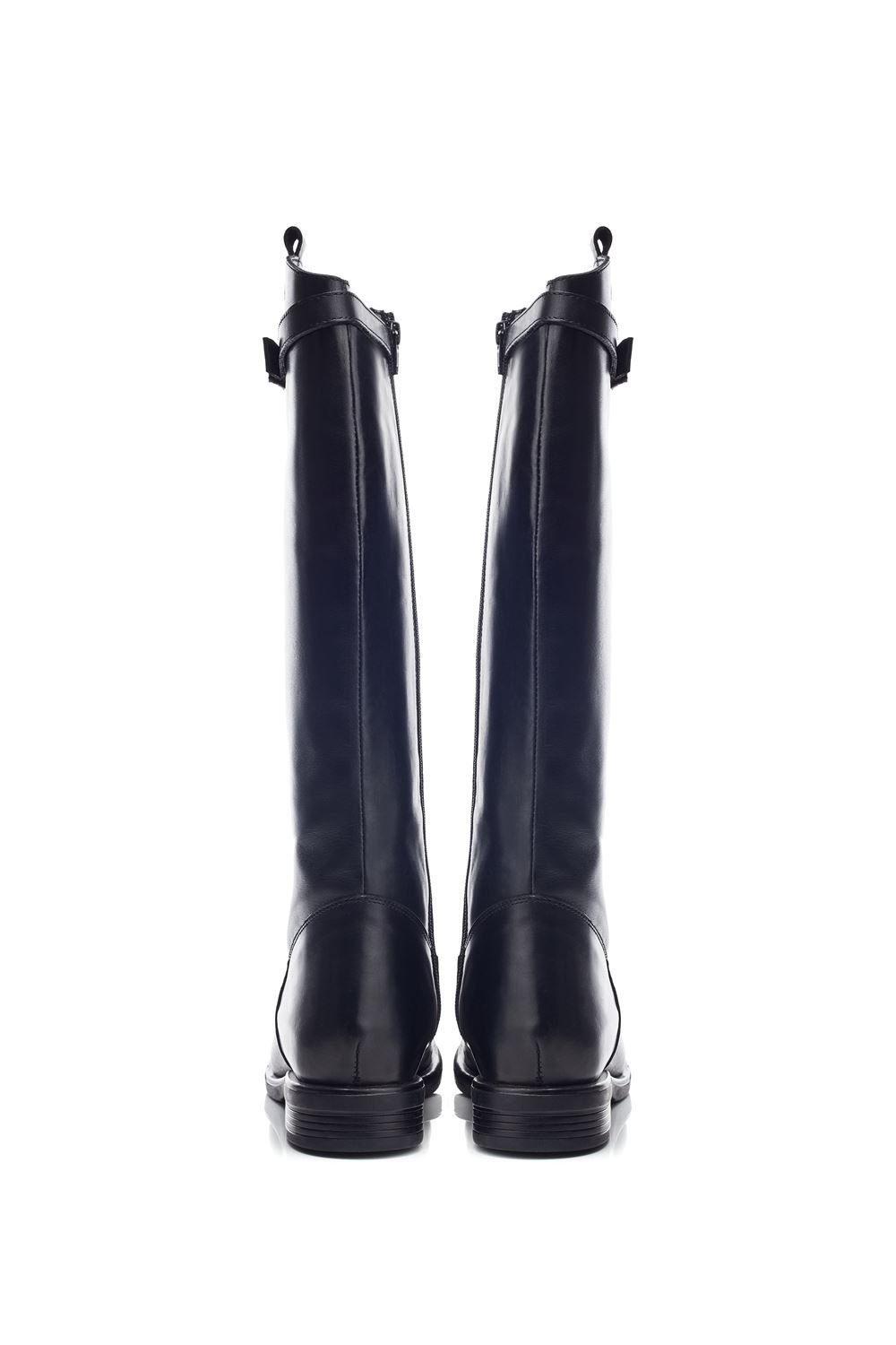 b.soleful b.soleful Women's 'B.Luna' Leather Biker Boots in Black - 3