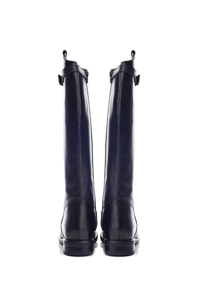 b.soleful b.soleful Women's 'B.Luna' Leather Biker Boots in Black - 3