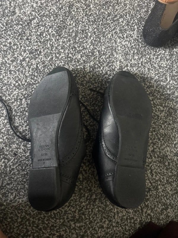 New Look Black wife fit brogues - 1
