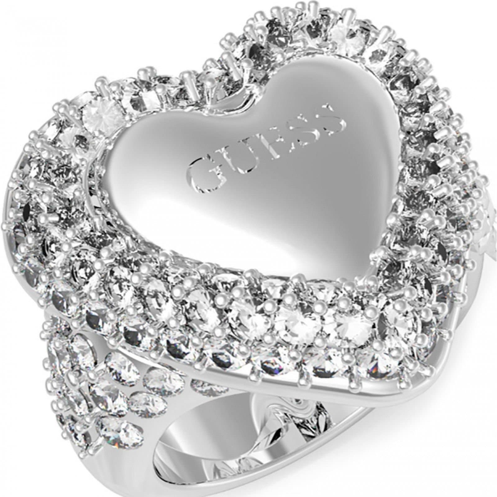 Guess Guess Women's JUBR05019JWRH54 Ring in Silver