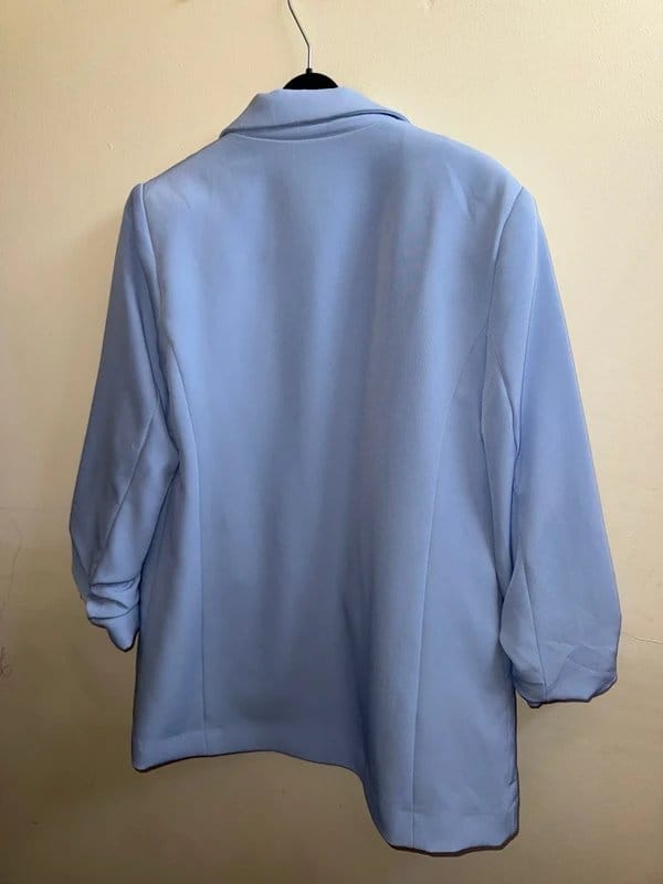 New Look Light Blue Satin Blazer