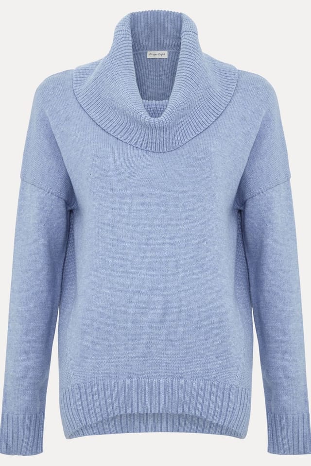 Phase Eight Phase Eight Women's Dara Chunky Jumper in Baby Blue - 2