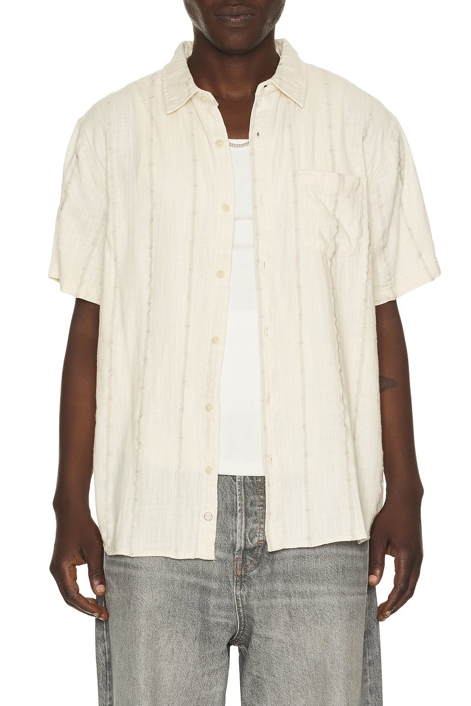 revolve Classic Stretch Selvage Shirt - 1