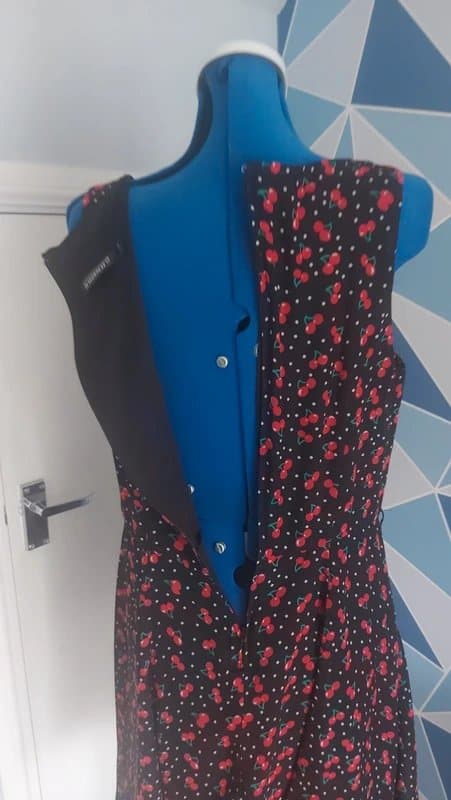 InWear Size 38 (10) - Inwear - Summer Dress - Black with Cherries
