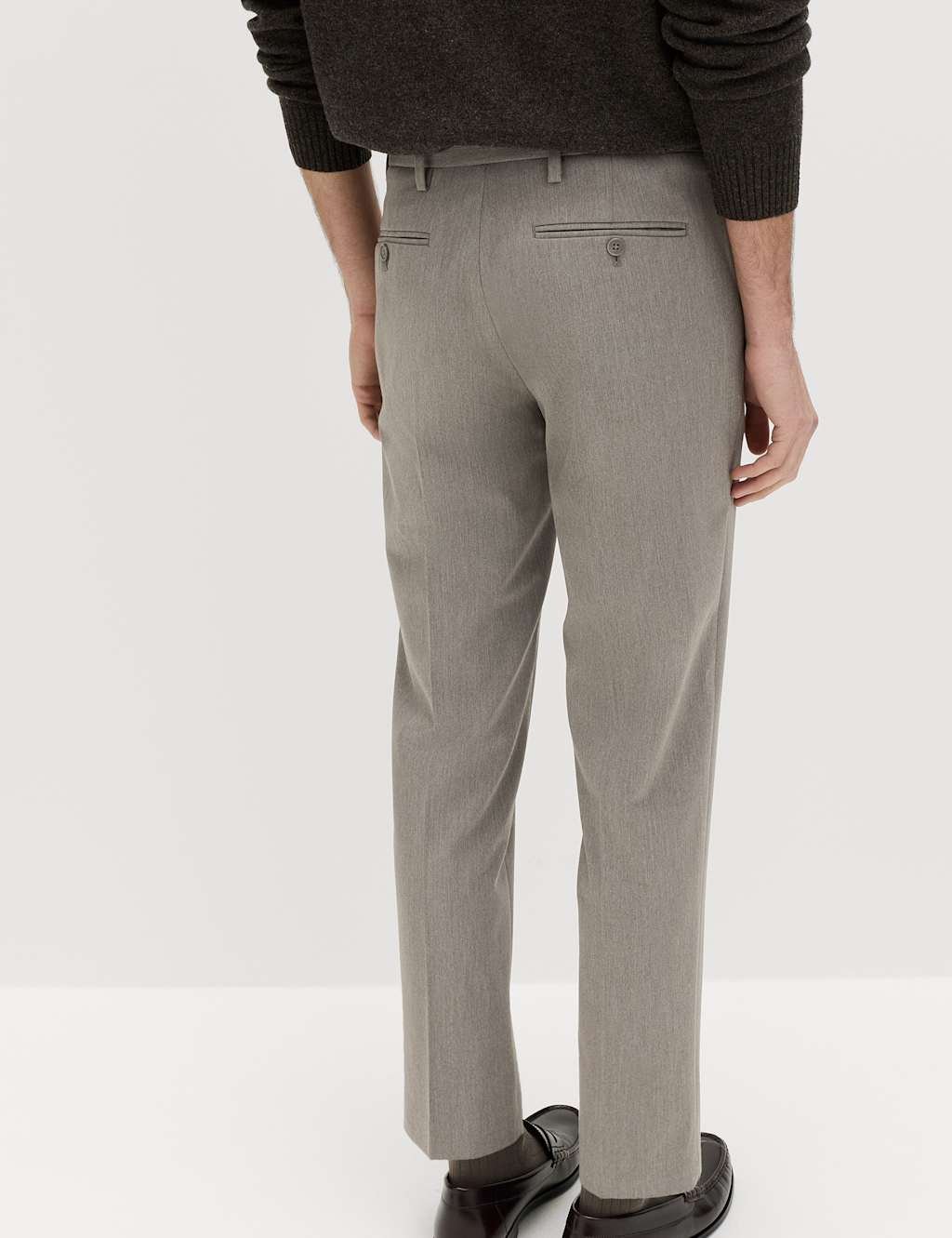 Marks & Spencer M&S Tailored Fit Trousers Neutral - 4