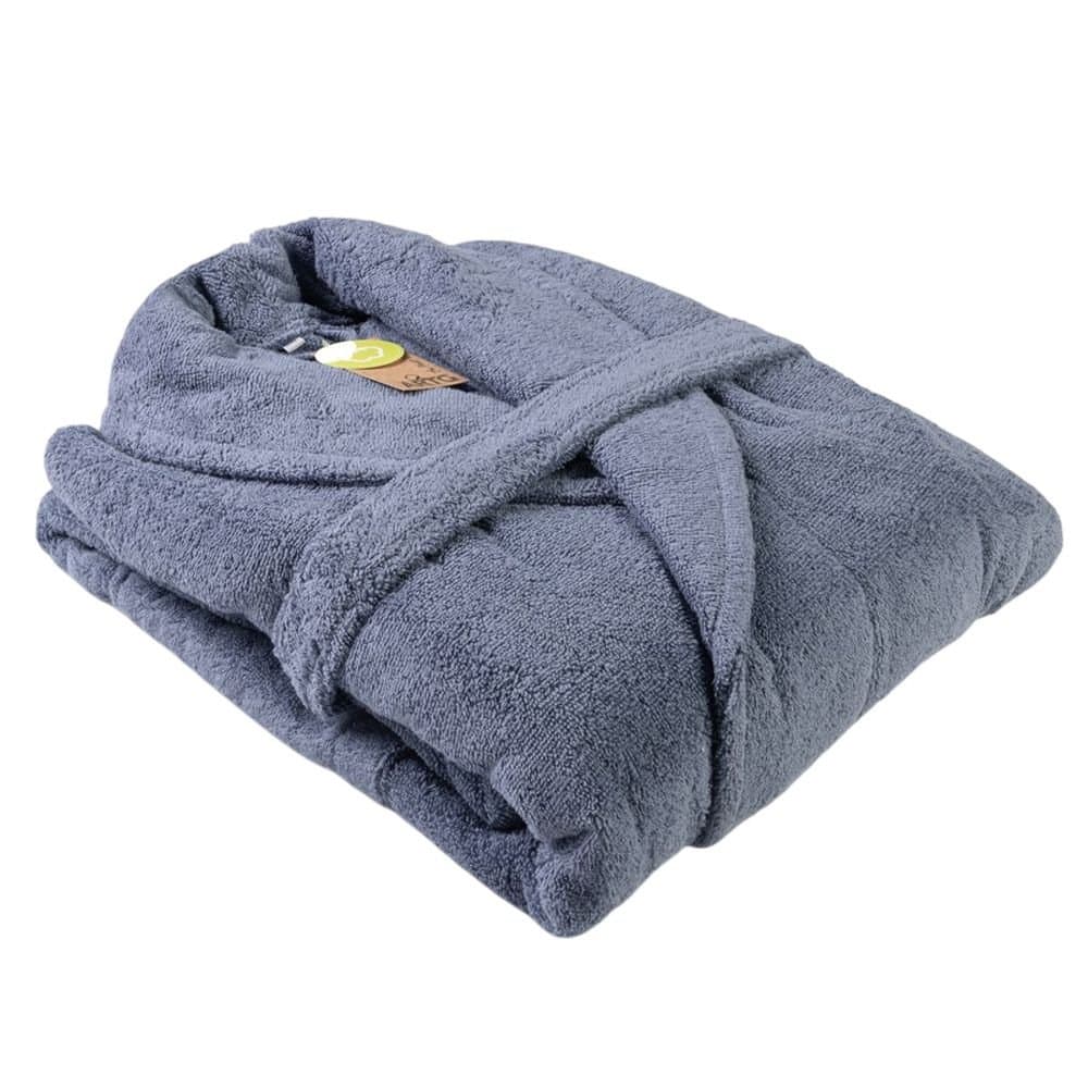 ARTG ARTG Duck Egg Blue Terrycloth Robe with Shawl Collar