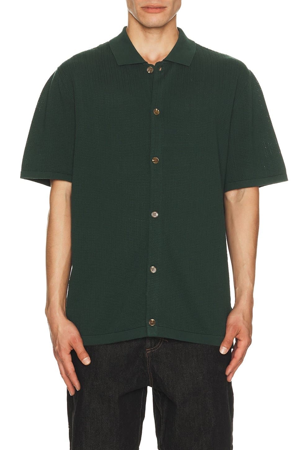 revolve Textured Knit Shirt