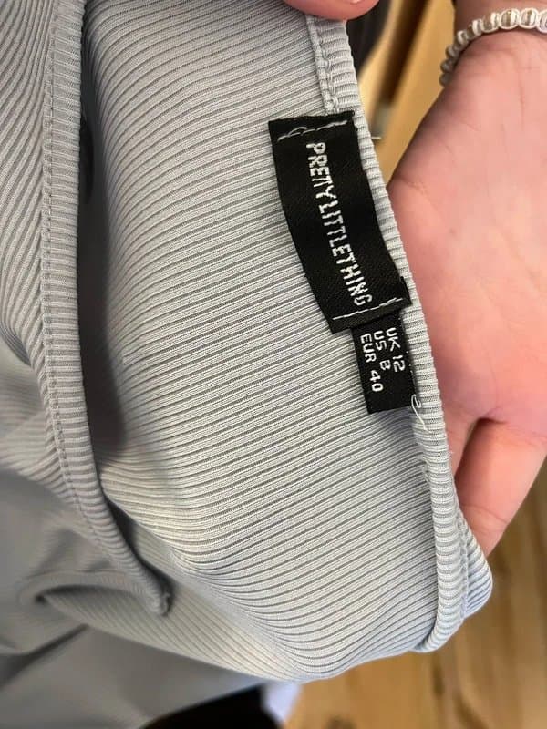 PLT Grey PLT ribbed jumpsuit