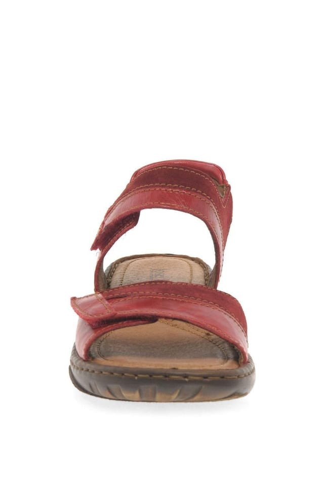 Josef Seibel Josef Seibel Women's 'Debra 19' Leather Sandals in Red - 3