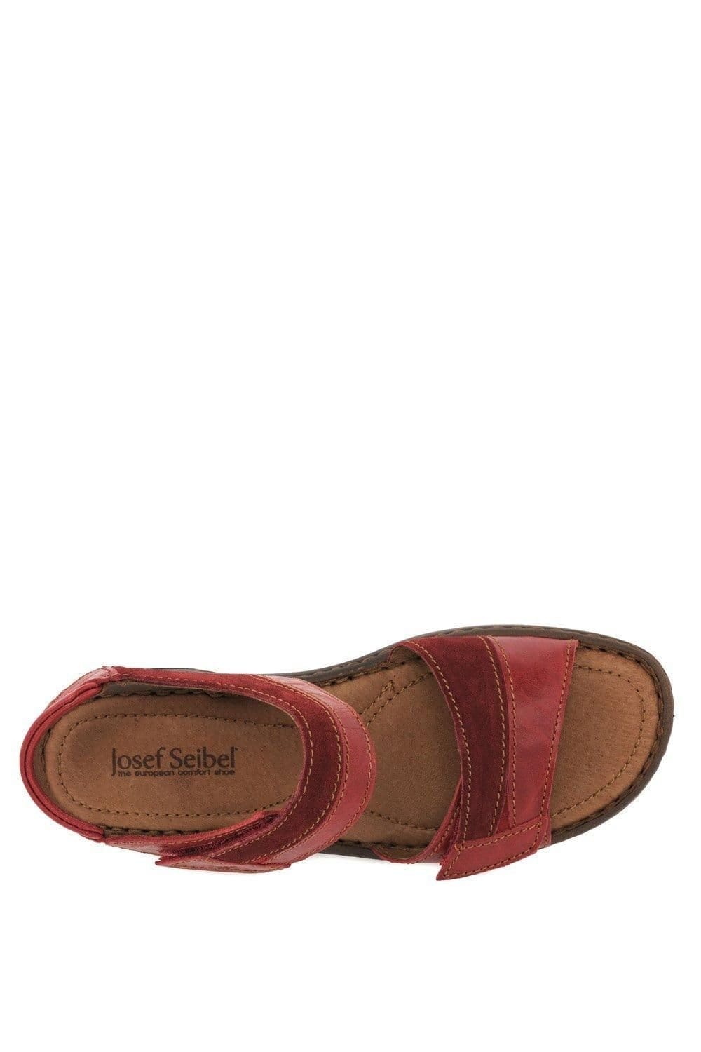 Josef Seibel Josef Seibel Women's 'Debra 19' Leather Sandals in Red - 4