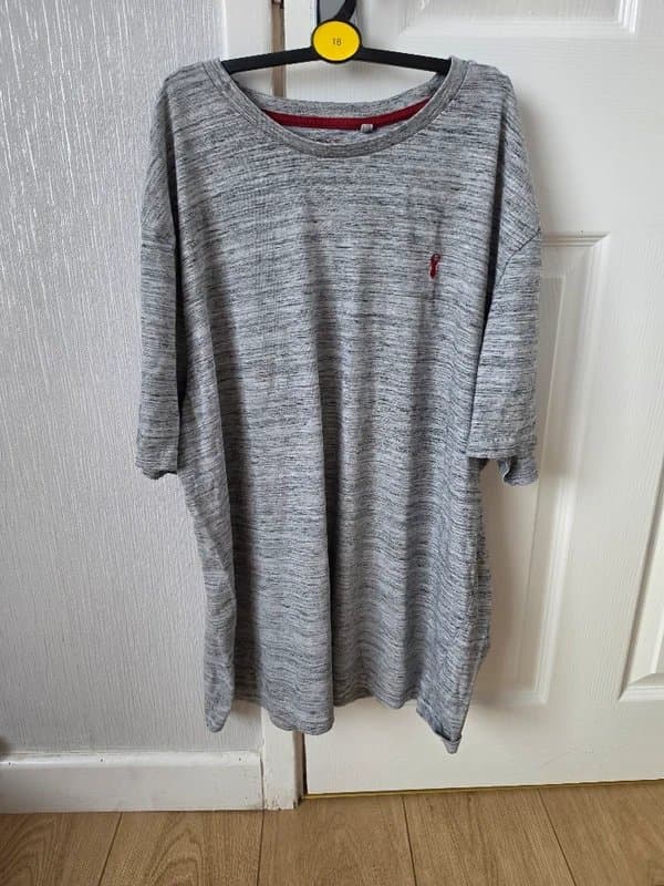 Next NEXT Grey Marl Regular Fit T-Shirt XL – Casual Everyday Essential