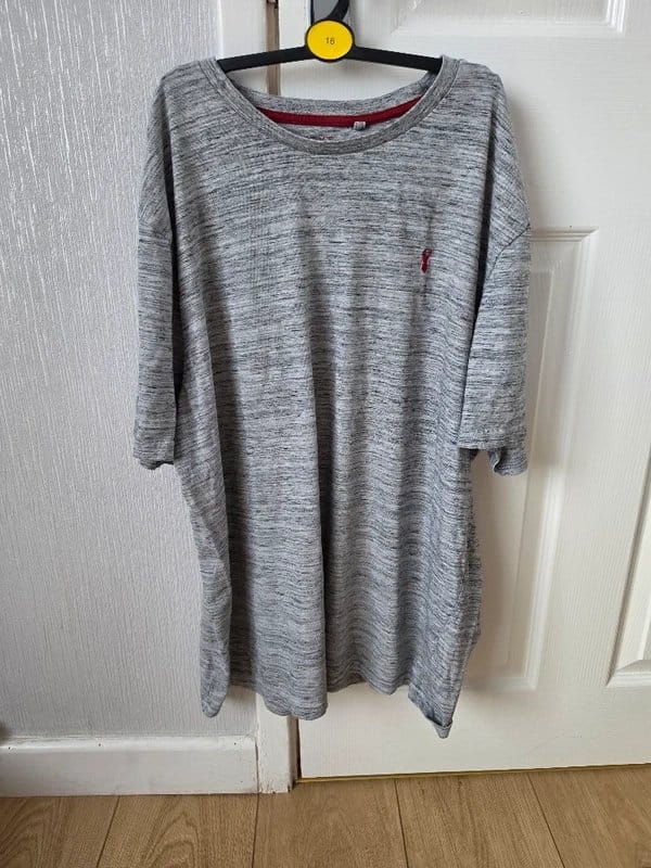 Next NEXT Grey Marl Regular Fit T-Shirt XL – Casual Everyday Essential - 1