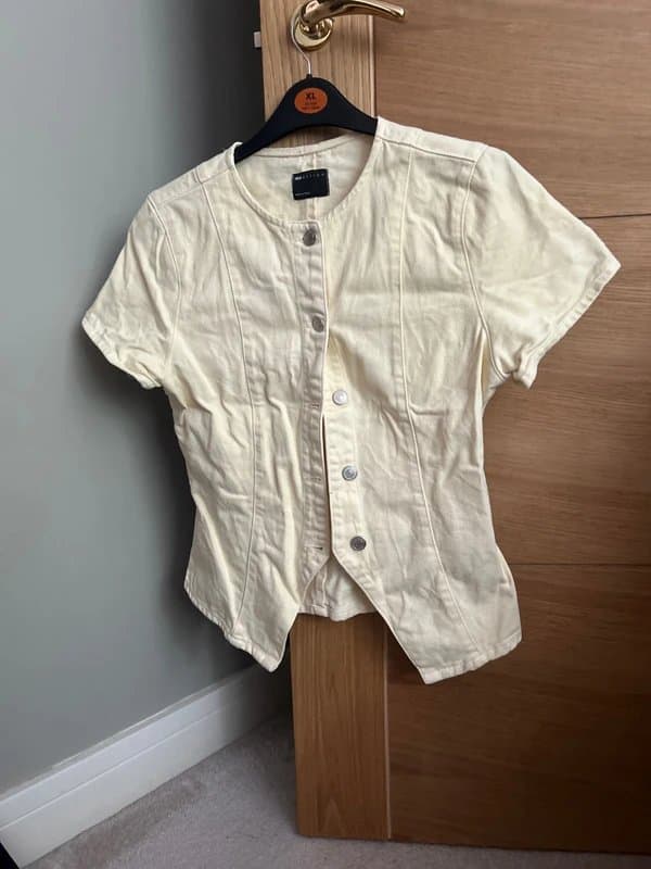 ASOS Design Yellow denim top