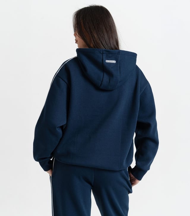 Peach Fit Women's Navy Sportswear Essentials Logo Maya Hoodie Peach Fit New Look - 3