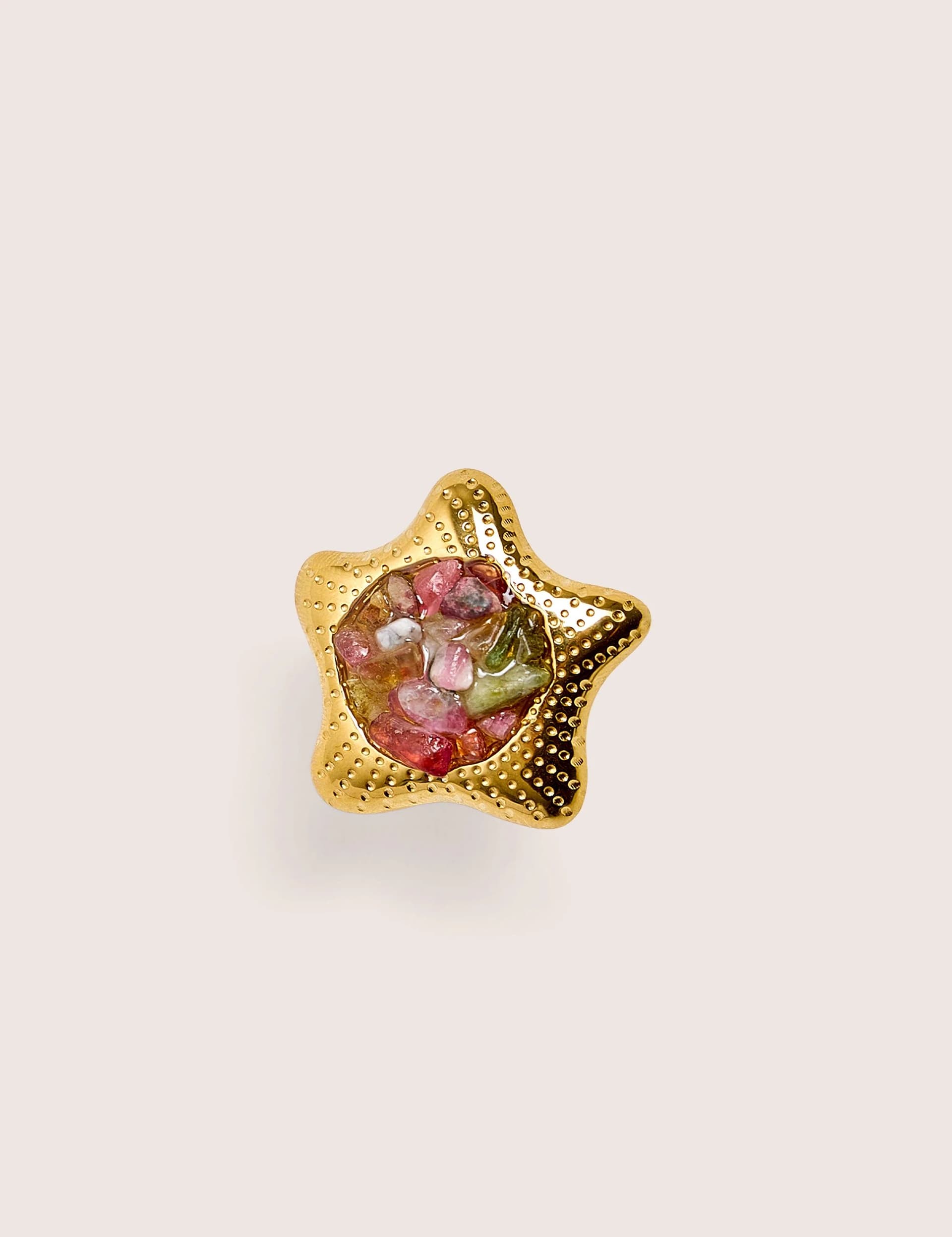 Public Desire Public Desire Adjustable Star Ring With Stone Detail