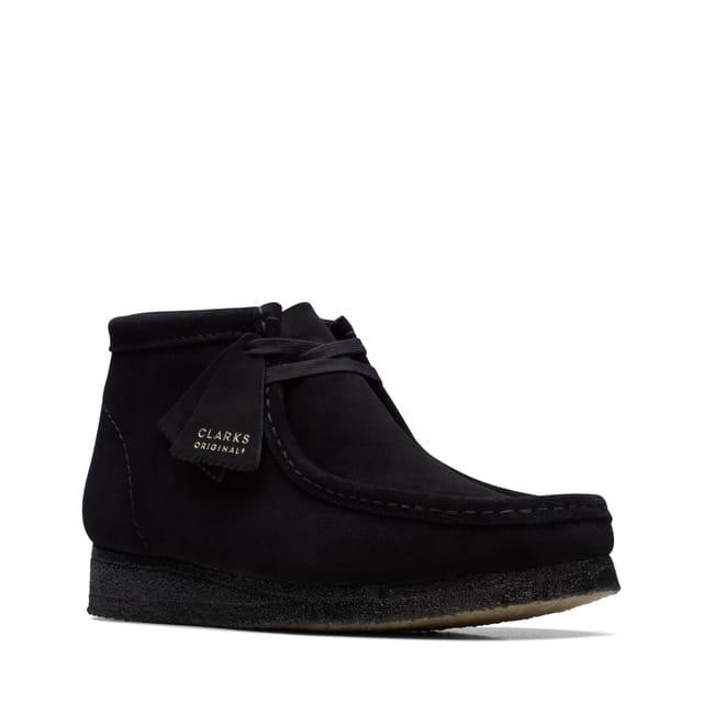 Clarks Clarks Men's Wallabee Boot Black Suede Ankle Boots, Wallabee, Lace Up - 2