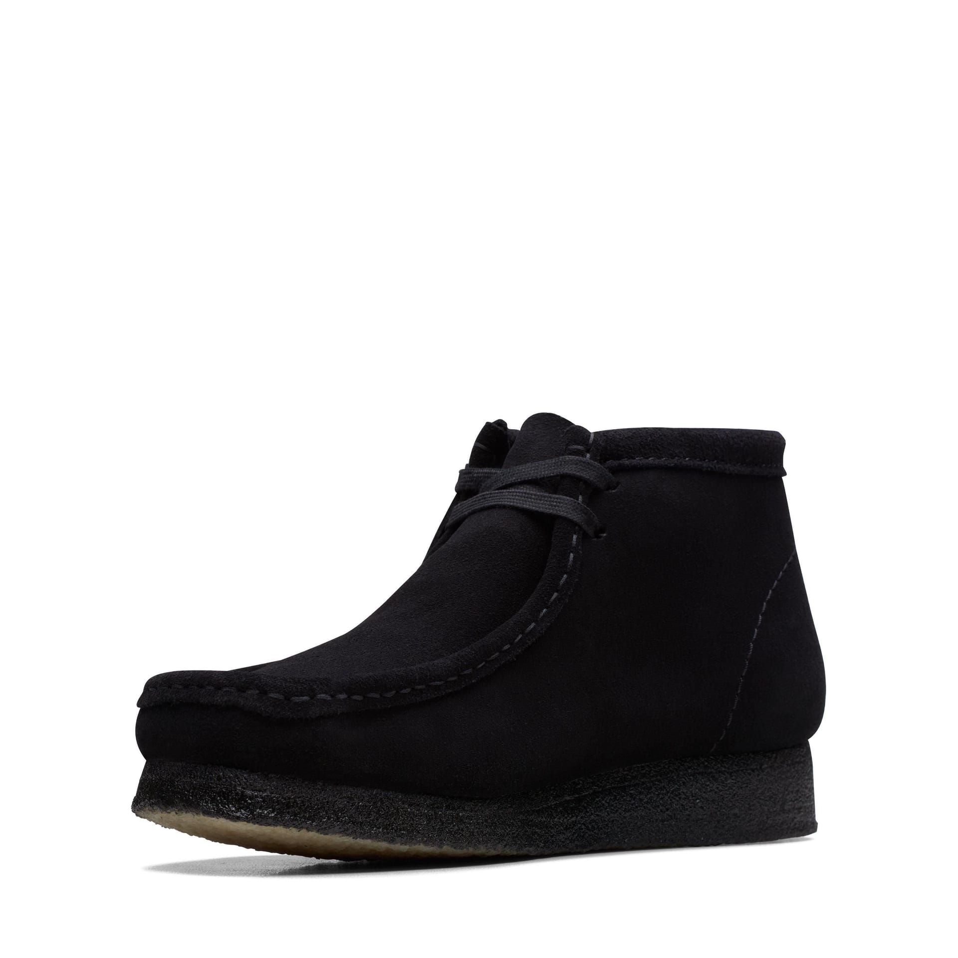Clarks Clarks Men's Wallabee Boot Black Suede Ankle Boots, Wallabee, Lace Up - 4