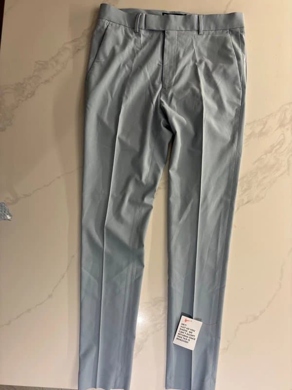 ASOS Design Men’s light blue ASOS design trousers 32R