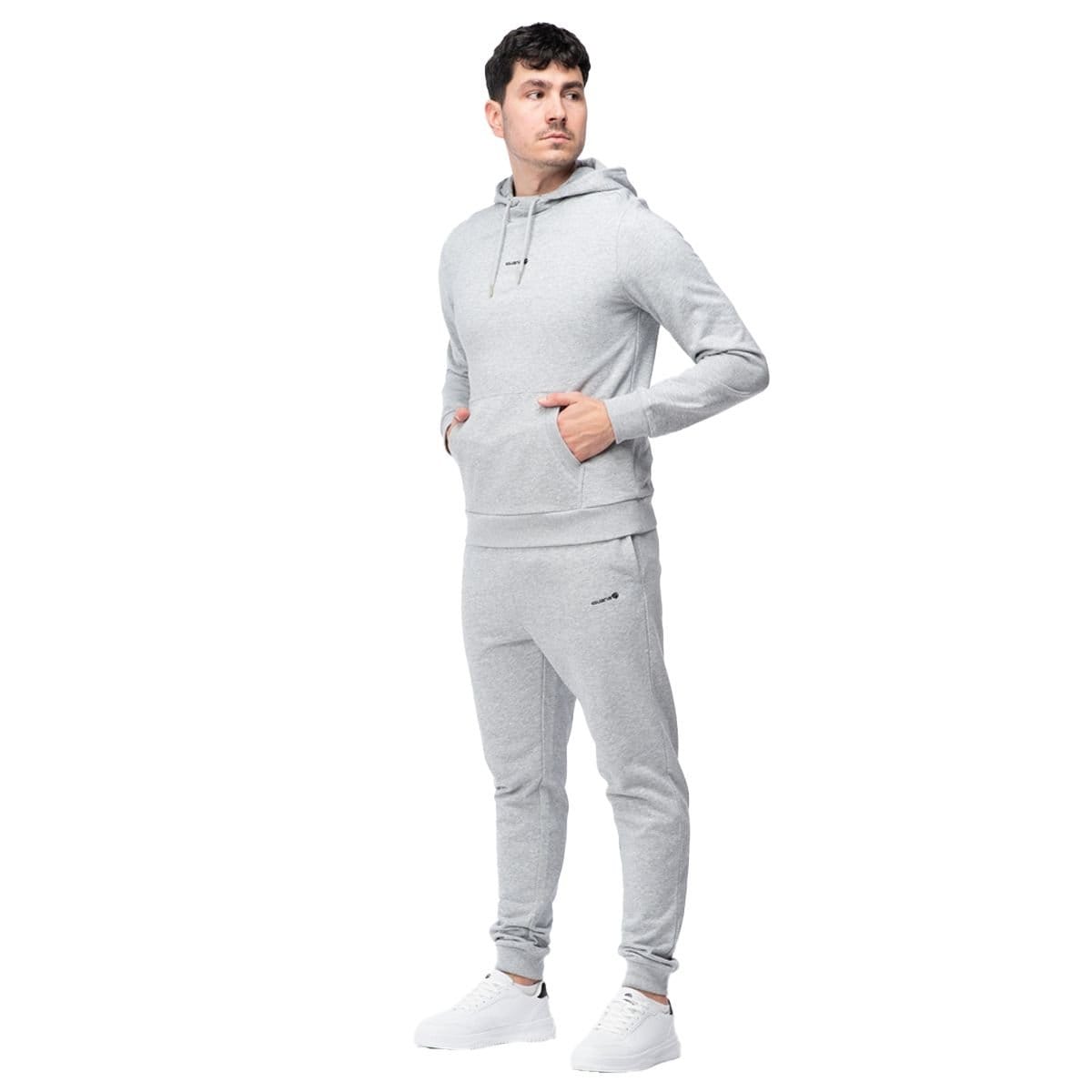Iguana Iguana Men's Iben Logo Hoodie in Light Grey - 4